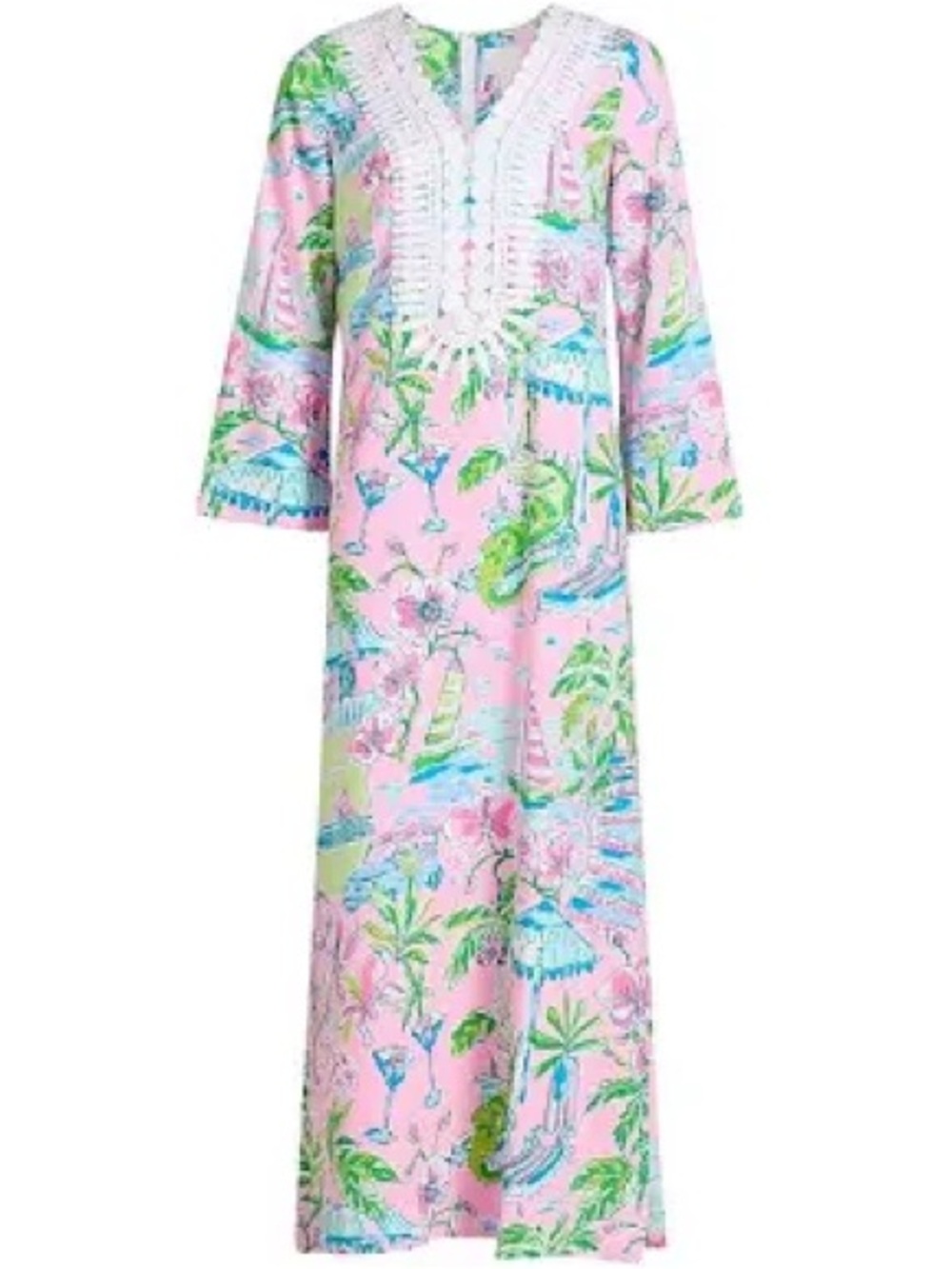 Lilly Pulitzer Ocleppo Maxi Oversized Caftan NWT - Picture 2 of 9